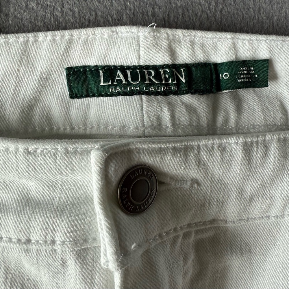 Lauren Ralph Lauren Modern Straight Curvy White Pants size‎ 10 - Picture 6 of 14